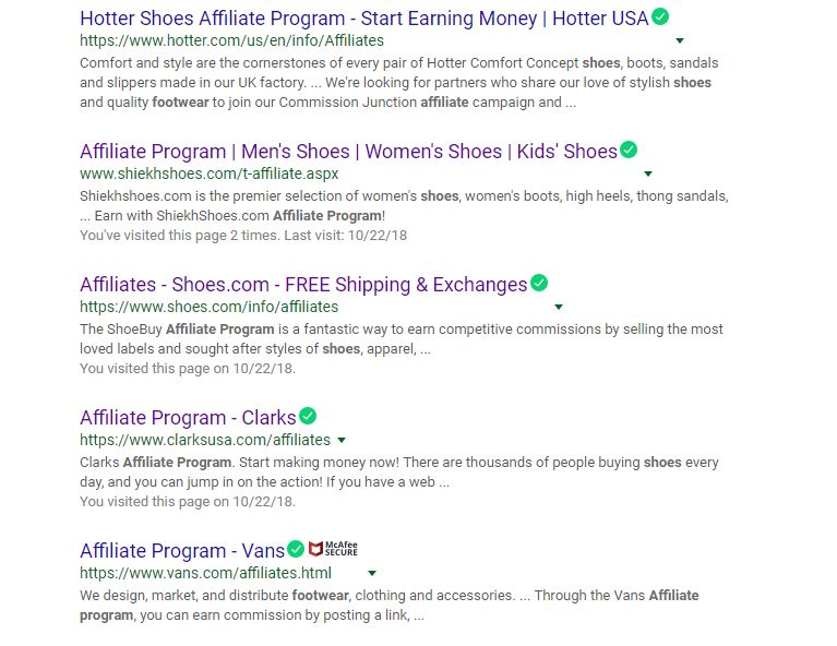 Affiliate Programs For Shoes