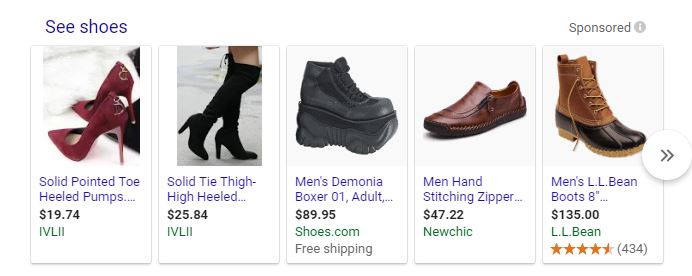 Shoe prices online