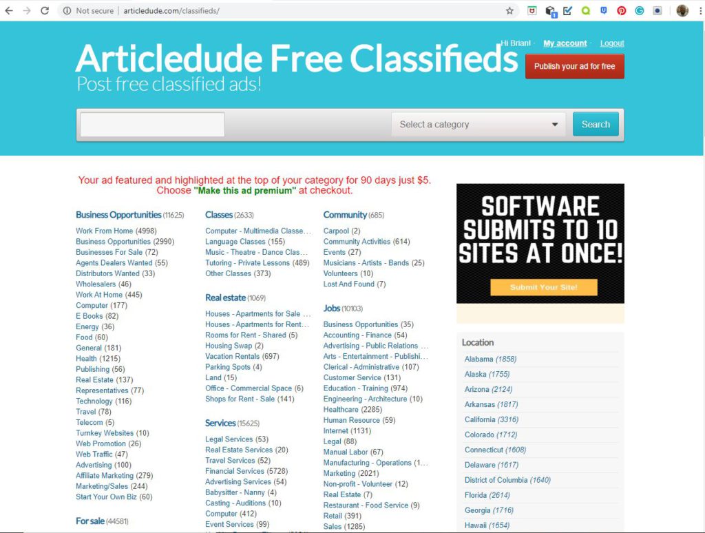 Free Online Classified Ads