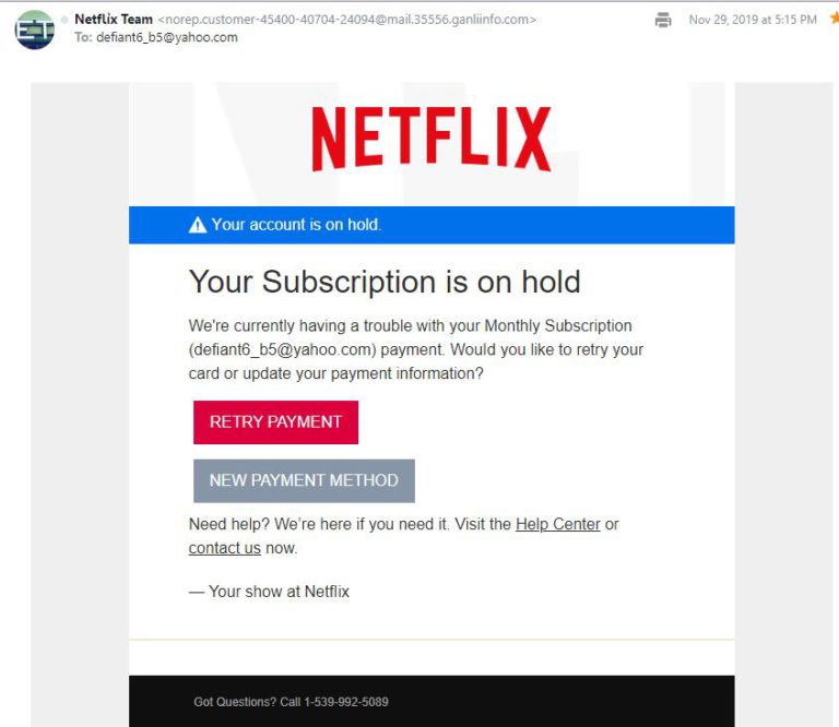 Netflix Phishing Email. What to Look For And How To Avoid It - Wealthy ...