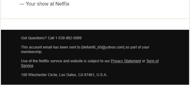 netflix customer service email