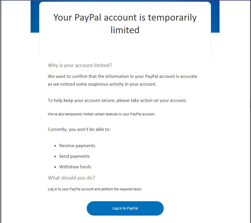 paypal phone number scams