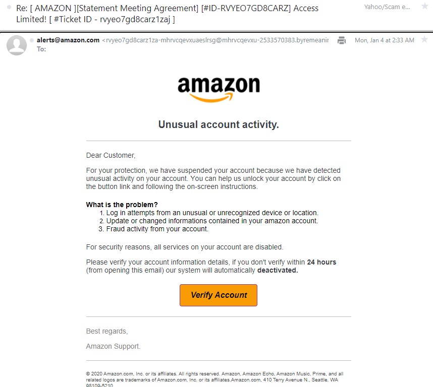 New Amazon Scam
