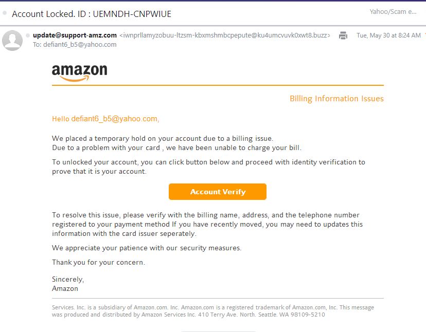 New Amazon Scam